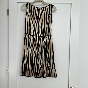 St John zebra striped dress